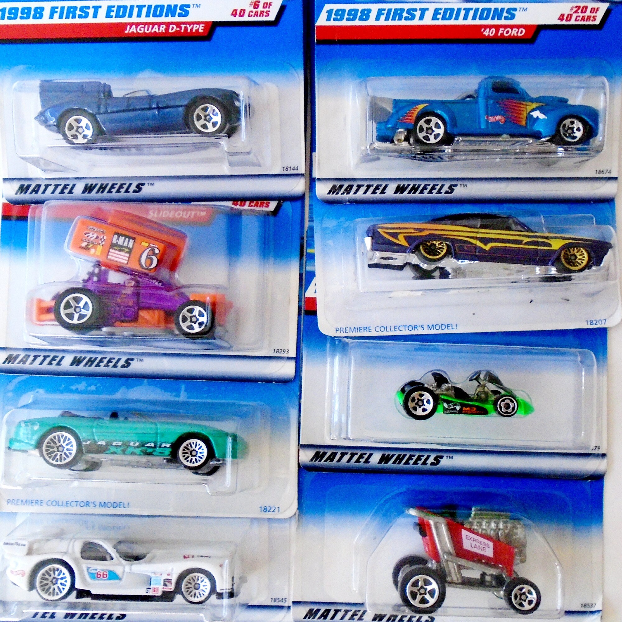 Hot Wheels 1998 First Edition Set of 8 NIP, First Edition