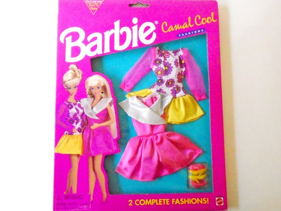 Barbie Casual Cool 2 Outits New in Box Vintage Barbie Dresses NRFB Barbie Doll Clothes Vintage 90 s Barbie Casual Cool Etsy Canada