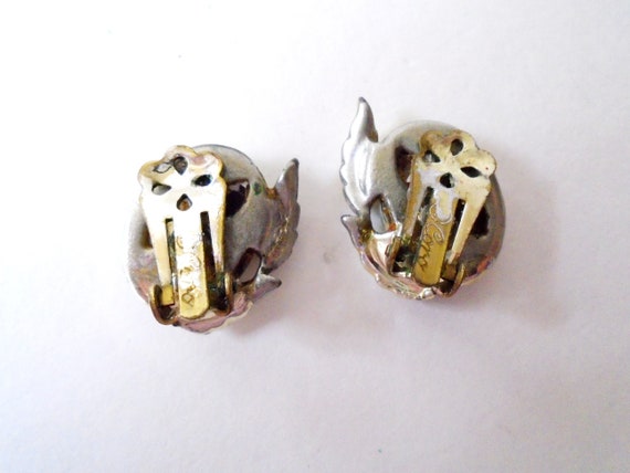 CORO Confetti Clip Earrings, Coro Thermoset Clip … - image 5