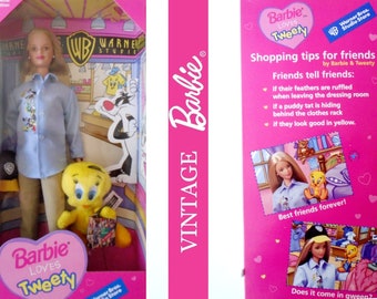 Tweety Barbie Doll, New Mattel Warner Barbie Doll, Special Edition  Collector Barbie Loves Tweety Bird Doll