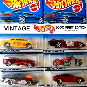Hot Wheels 2000 First Edition Set of 6 NIP, First Edition 2000 Hot Wheels Collector Set, Die Cast 1:64 Scale Car Set Malaysia Hot Wheels