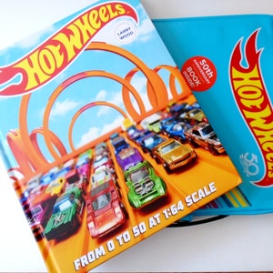Hot Wheels 50 Years Vinyl Case Hardcover, 50th Anniversary Vinyl Car Case HOT WHEELS Kris Palmer Book, Mattel Hot Wheels Story Book