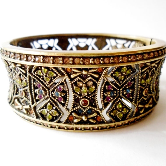 HEIDI DAUS Byzantine Beauty Crystal Cuff Bracelet,