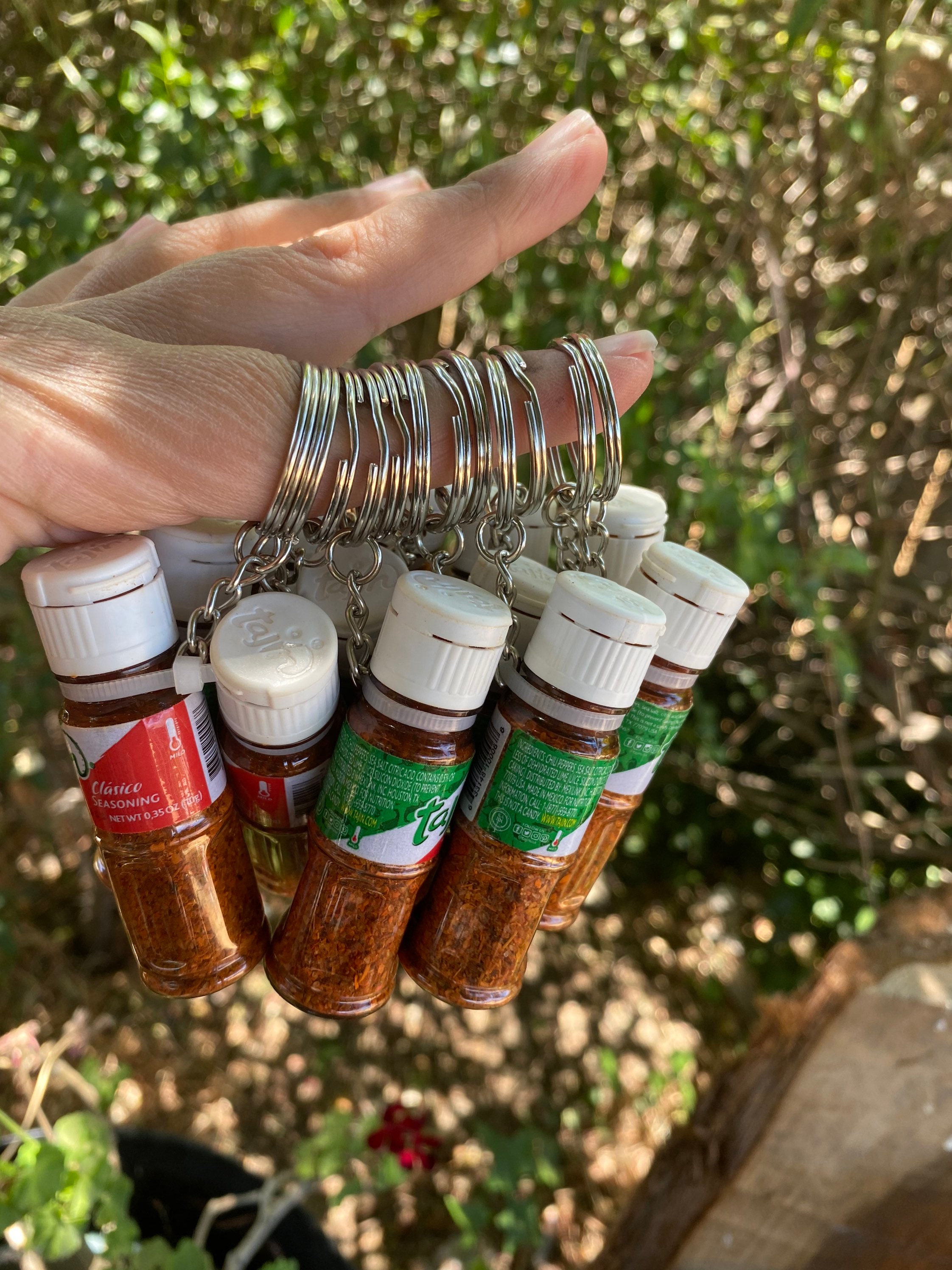 Refillable Tajin Keychain Pack of 12 Party Favors Keychains Etsy
