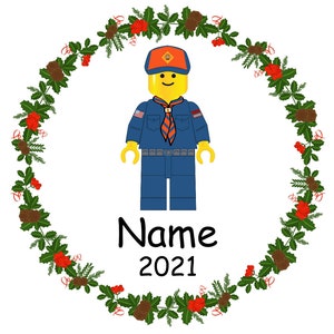 Scout Christmas Personalized Ornament & Gift Box, Mini Figure, Custom Ornament, Cub, Scouting, Scout Boy image 5