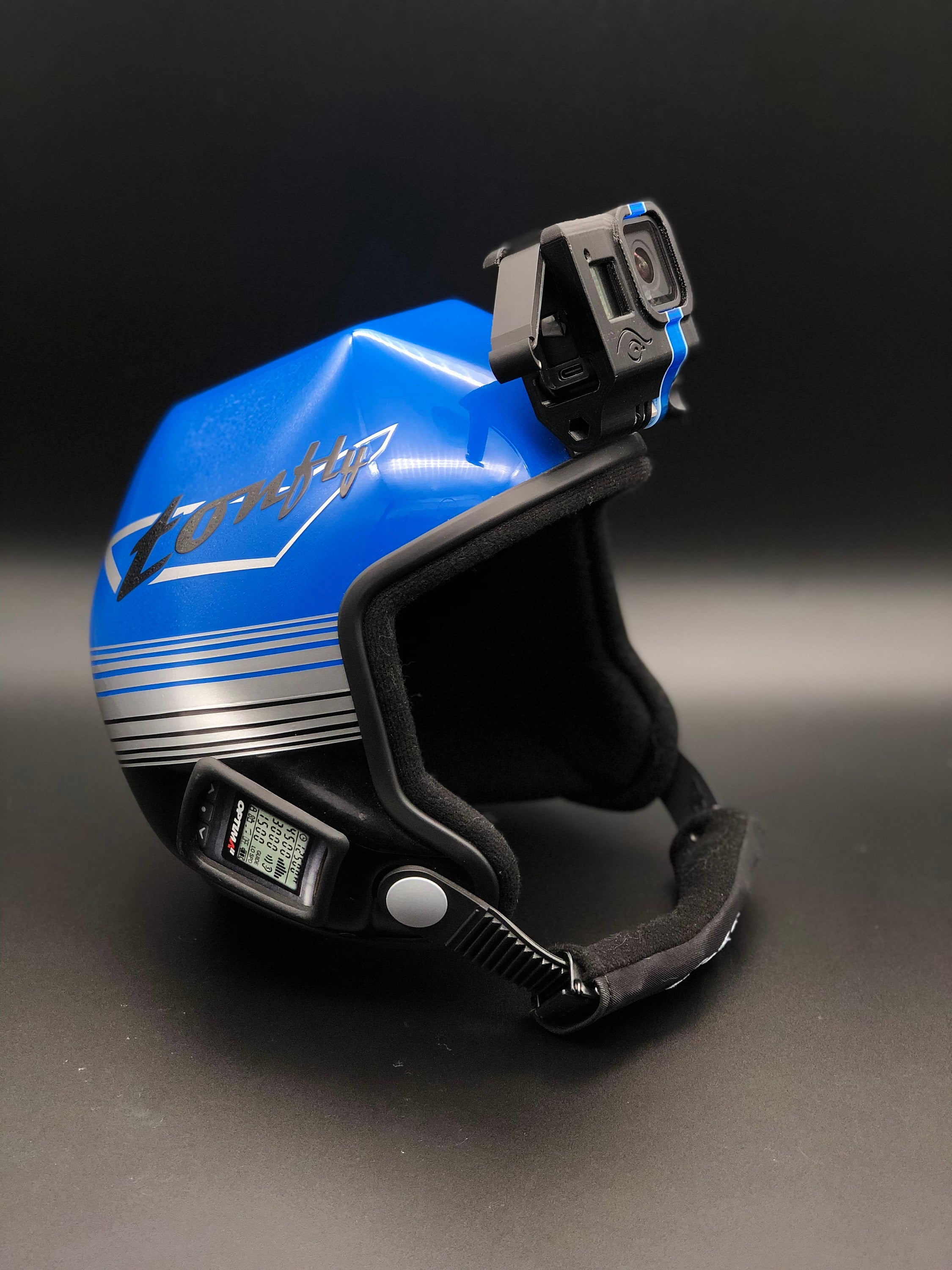 Fixation GOPRO frontale + latérale pour casque