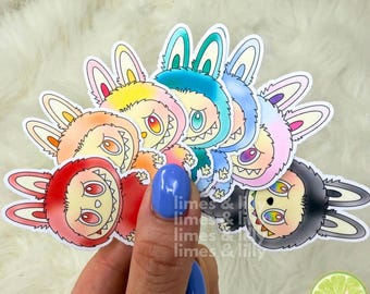 Cute Little Trinket The Monsters Big into Energy BIE Vinyl Sticker | Kindle Stickers | Trendy Stickers | Water Bottle Sticker