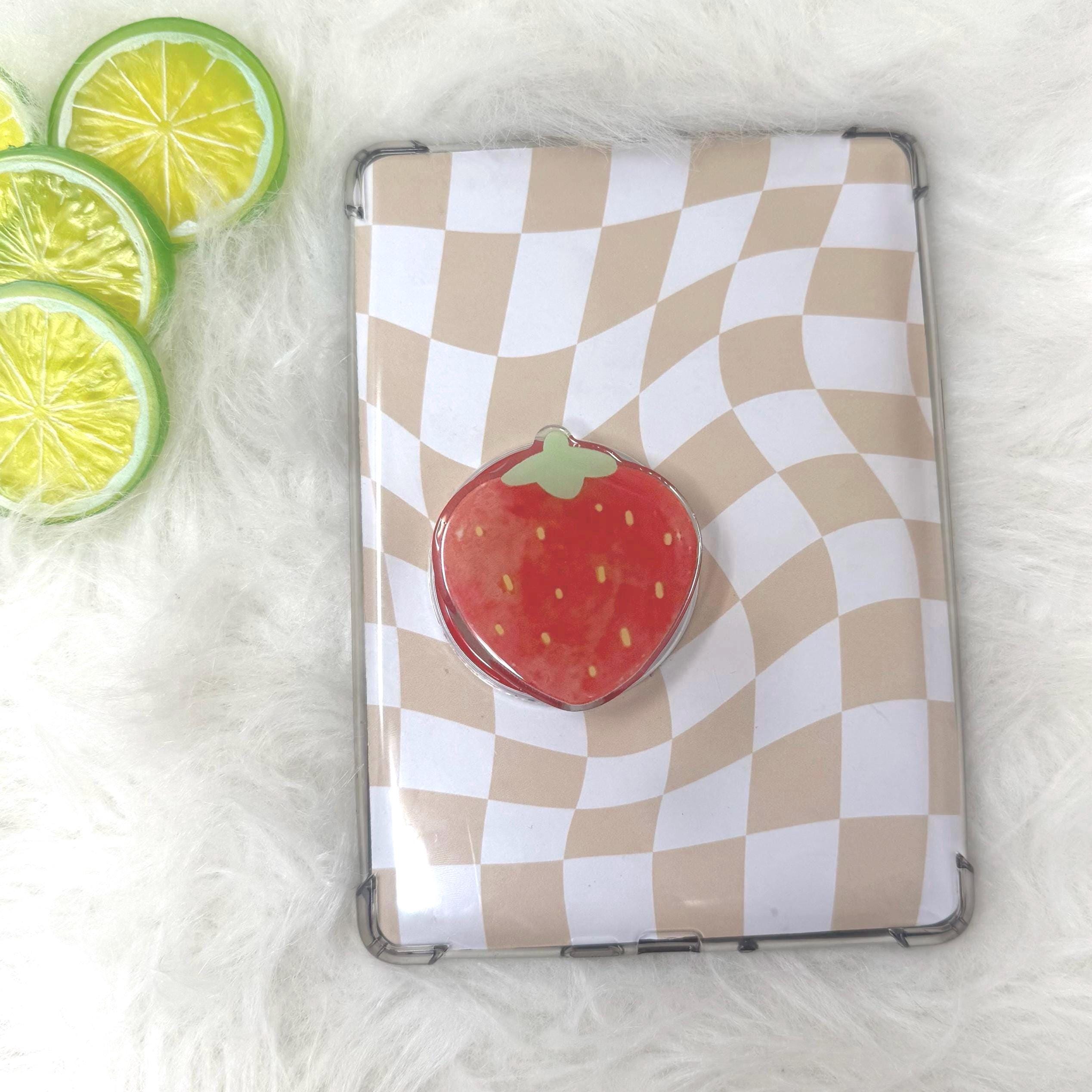 Strawberry Magnetic Kindle Grip | Kindle Case Grip | Kindle Accessories | Phone Grip | MagSafe Kindle Grip | MagSafe | ereader Grip