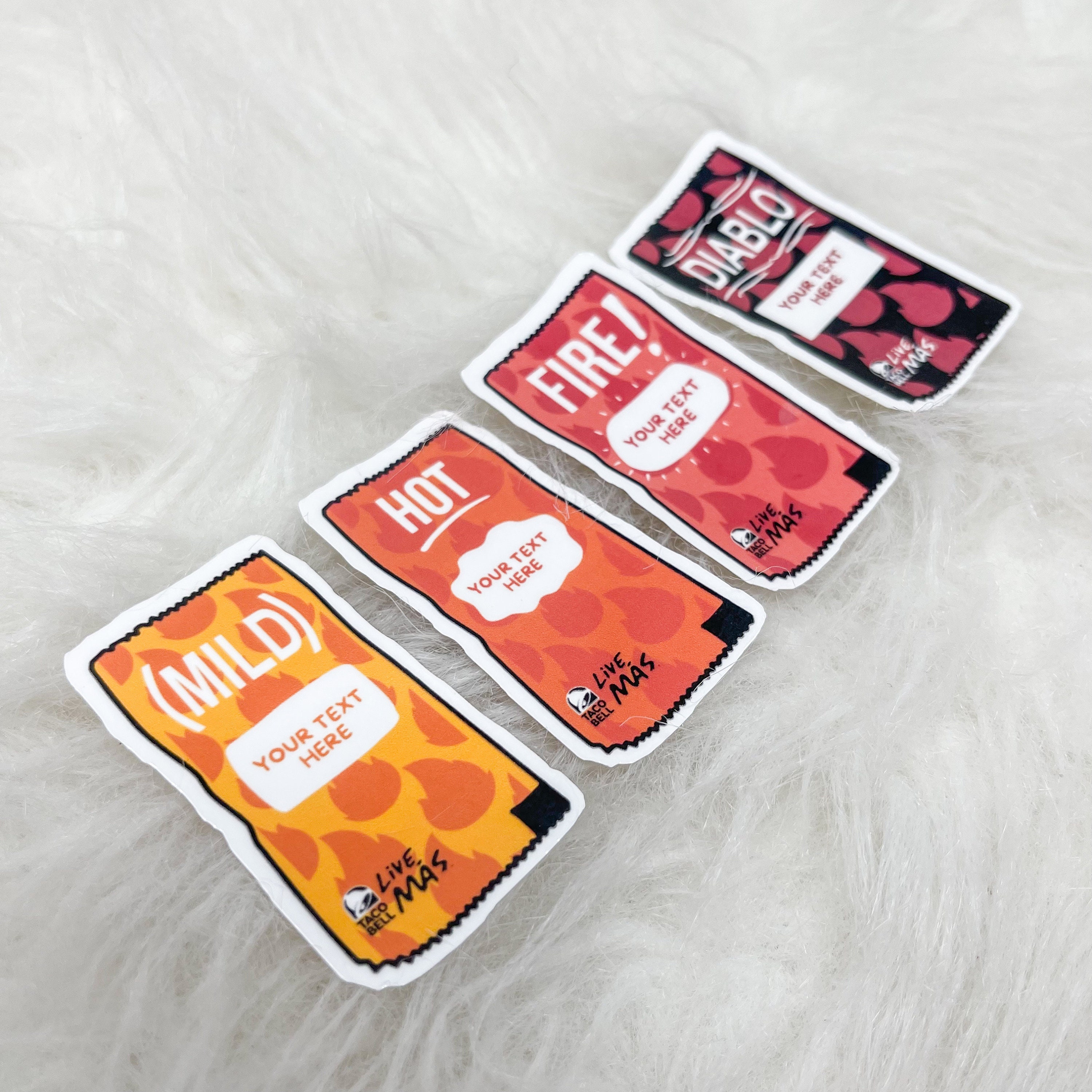 Taco Sauce Only 5 Inch Black Vinyl Decal - Car Window & Laptop Sticker