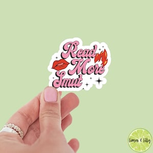 Read more smut sticker, book stickers, kindle, laptop, booktok, spicy romance, smut stickers, bookish sticker, dirty books