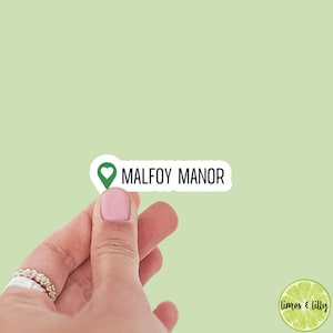 Dramione Sticker |  Malfoy Manor Sticker | Location Sticker | Manacled Fanfiction | Bookish Stickers | Kindle Stickers