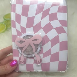 Pink Bow Magnetic Kindle Grip | Kindle Case Grip | Kindle Accessories | Phone Grip | Coquette Bow | MagSafe Kindle Grip | MagSafe Phone Grip