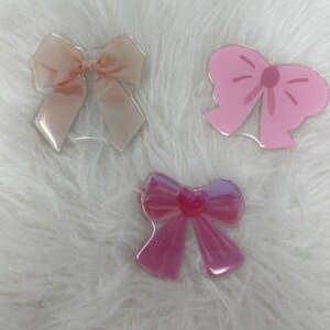 Coquette Bow Kindle Grip Bow Phone Grip Pink Bow Black Bow Cream Bow Cute Kindle Grip Phone Stand Trendy Hair Bow image 7