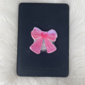 Coquette Bow Kindle Grip Bow Phone Grip Pink Bow Black Bow Cream Bow Cute Kindle Grip Phone Stand Trendy Hair Bow Dark Pink