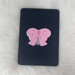 Coquette Bow Kindle Grip Bow Phone Grip Pink Bow Black Bow Cream Bow Cute Kindle Grip Phone Stand Trendy Hair Bow Light Pink