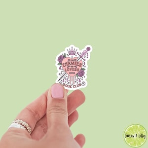 The Enemies to Lovers Book Club Sword Heart Sticker | Book Sticker | Water Bottle Sticker | Bookish Stickers | Kindle Sticker | Book Lover |