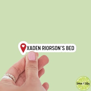 Xaden’s Bed Location Pin Sticker | Book Inspired | Bookish Stickers | Kindle Stickers | Laptop | Romantasy Dragon Wing Book Merch