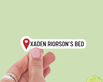 Xaden Riorson’s Bed Location Pin Sticker | Book Inspired | Bookish Stickers | Kindle | Laptop | Waterproof | Romantasy Book Merch
