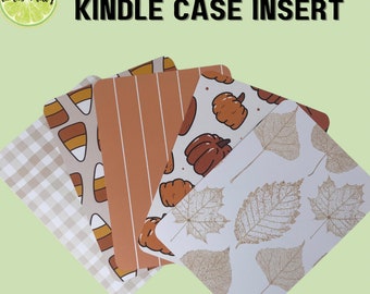 Kindle Insert for Clear Case | Fall Cozy Vibes | Cardstock Insert | Bookish Gift | Ereader | Kindle Accesories | Book Merch