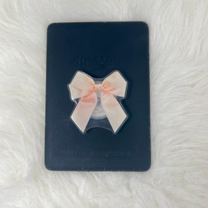 Coquette Bow Kindle Grip Bow Phone Grip Pink Bow Black Bow Cream Bow Cute Kindle Grip Phone Stand Trendy Hair Bow Cream