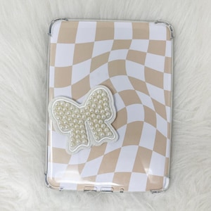 Kindle Case Grip | Patch Grip | Kindle Accessories | Phone Grip | Coquette Bow | Pearls Bow | Girly Accessories | Book Lover Grip