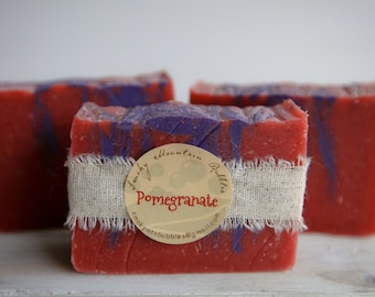 Pomegranate Cold Process Lye Soap