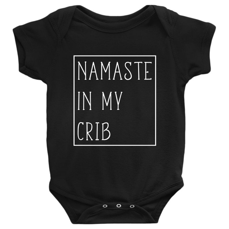 Namaste in My Crib Onesie Funny Baby Gift Namaste Bodysuit Pop - Etsy
