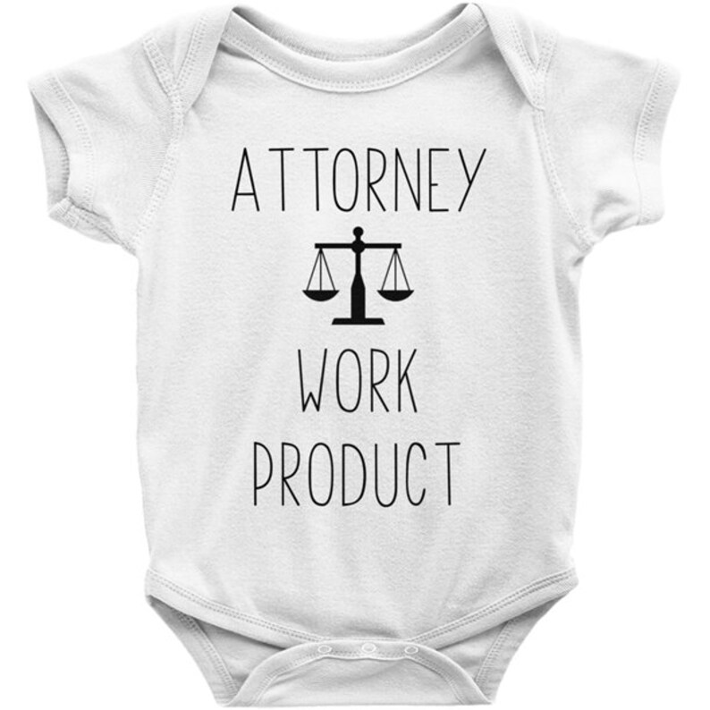 Attorney Work Product Baby Bodysuit Onesie Infant Outfit Etsy