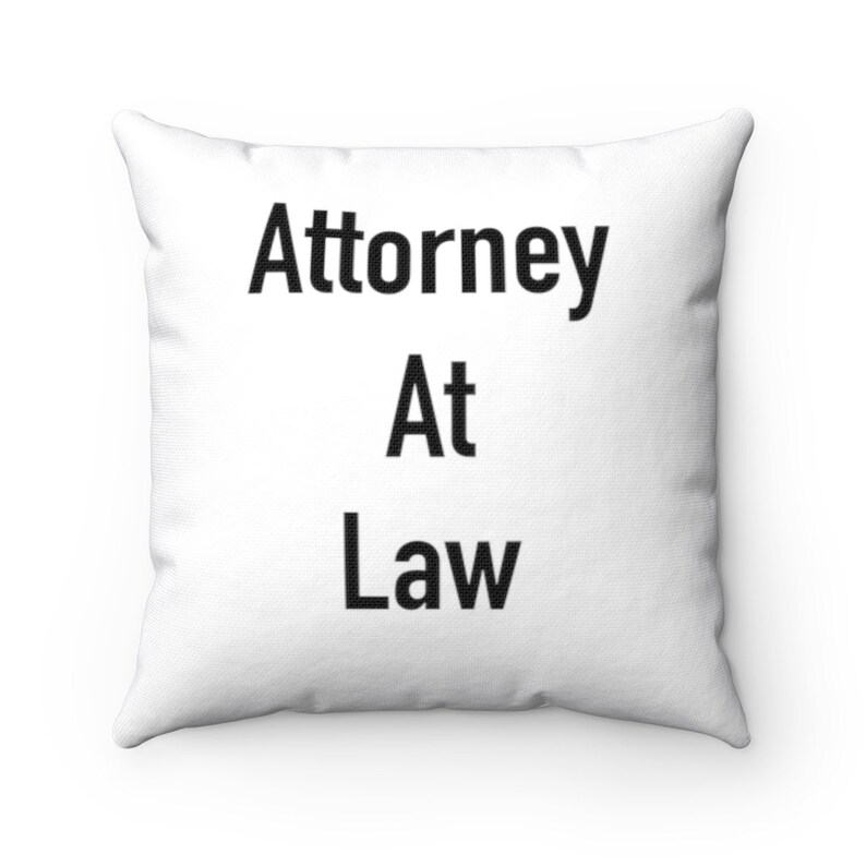 Personalize Attorney Pillow and Pillow Case 2 Sided Etsy