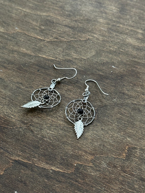 Silver Dream Catcher Earrings