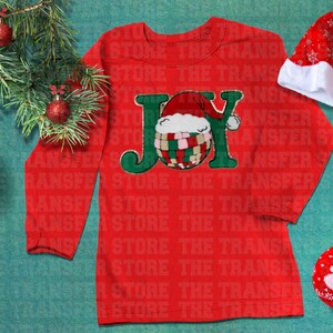 Joy Chenille Christmas Patch