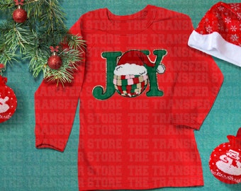 Joy Chenille Christmas Patch
