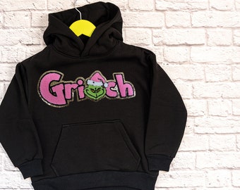 Pink Grinch 1 Chenille Patch