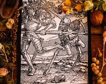 KILLSTAR Mistero Death Scheletro Tarocchi Carte Goth Punk Top - Foto 10