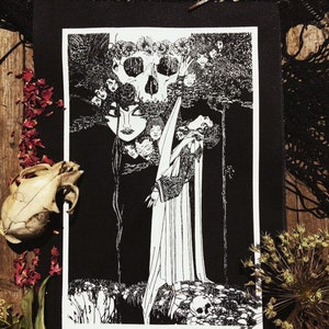 William Shakespeare Hamlet  Patch // Poetry Art Screen Printed on Canvas for Jackets and Wall Art