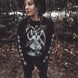 Baphomet - As Above So Below Long Sleeves Shirt