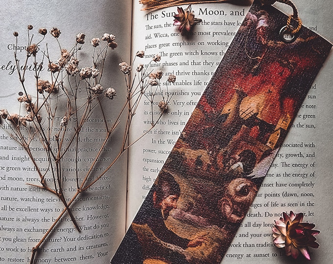 Temptation of St Anthony // Art Bookmarks // Canvas Bookmark // Book Accessories //  Gift for Teachers