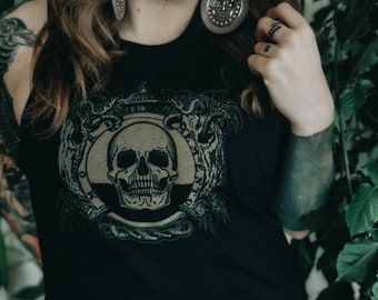 Death Emblem Crop Top