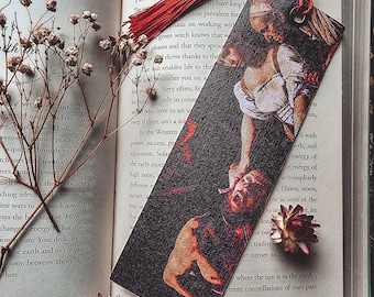 Judith Beheading Holofernes // Art Bookmarks // Canvas Bookmark // Book Accessories //  Gift for Teachers