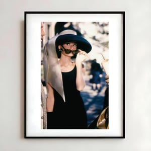 Elegant Matte Vertical Posters, Audrey Hepburn Wall Art, Vintage Movie Decor, Home Wall Decor, Movie Lover Gift, Breakfast at Tiffany&#39;s
