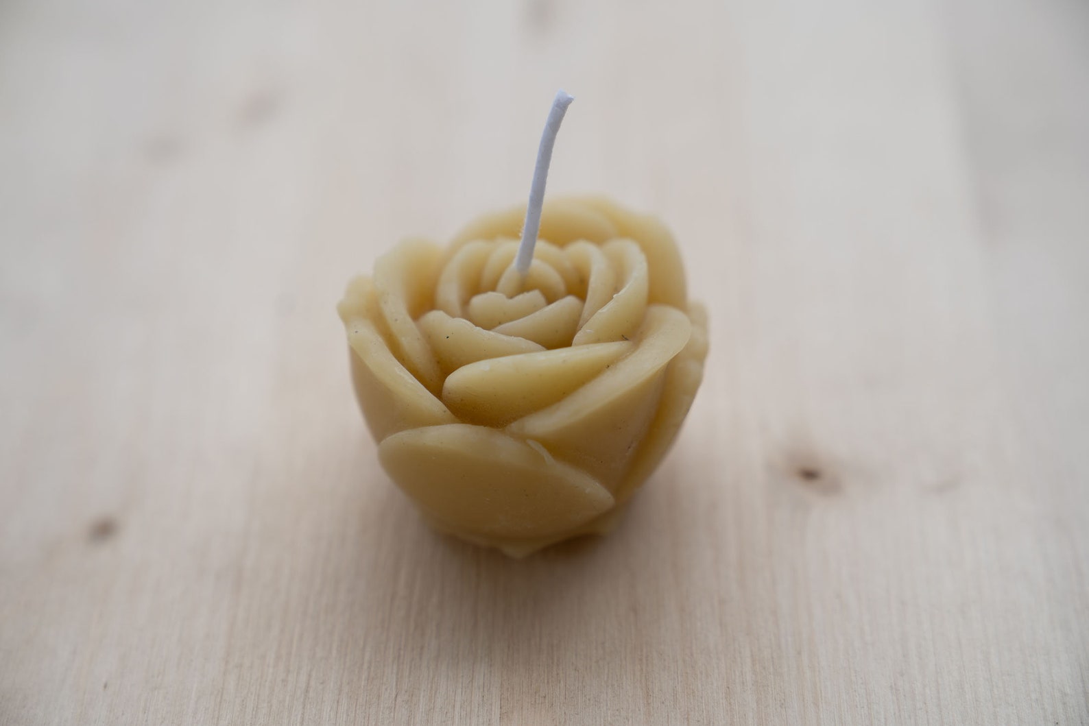 Rose Beeswax Candle Etsy