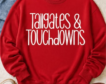 Tailgates & Touchdowns PNG / Design per sublimazione / Autunno Halloween PNG / File Oca Maglietta Download digitale