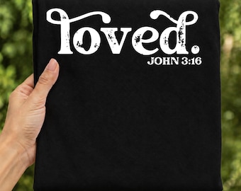 Immagine PNG amata / Design cristiano per sublimazione / Versetto biblico PNG / Download digitale a tema religioso