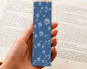 skull Bookmark, skull lover bookmark, fall bookmark, halloween bookmark