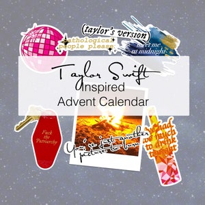 Taylor Swift Inspired Advent Calendar, Swift Sticker Advent Calendar,  Mystery Pack Taylor, Choose 12 Days, 24 Days Calendar - Etsy