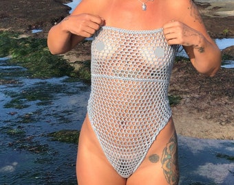 The Seagrass Mesh Bodysuit Crochet Pattern
