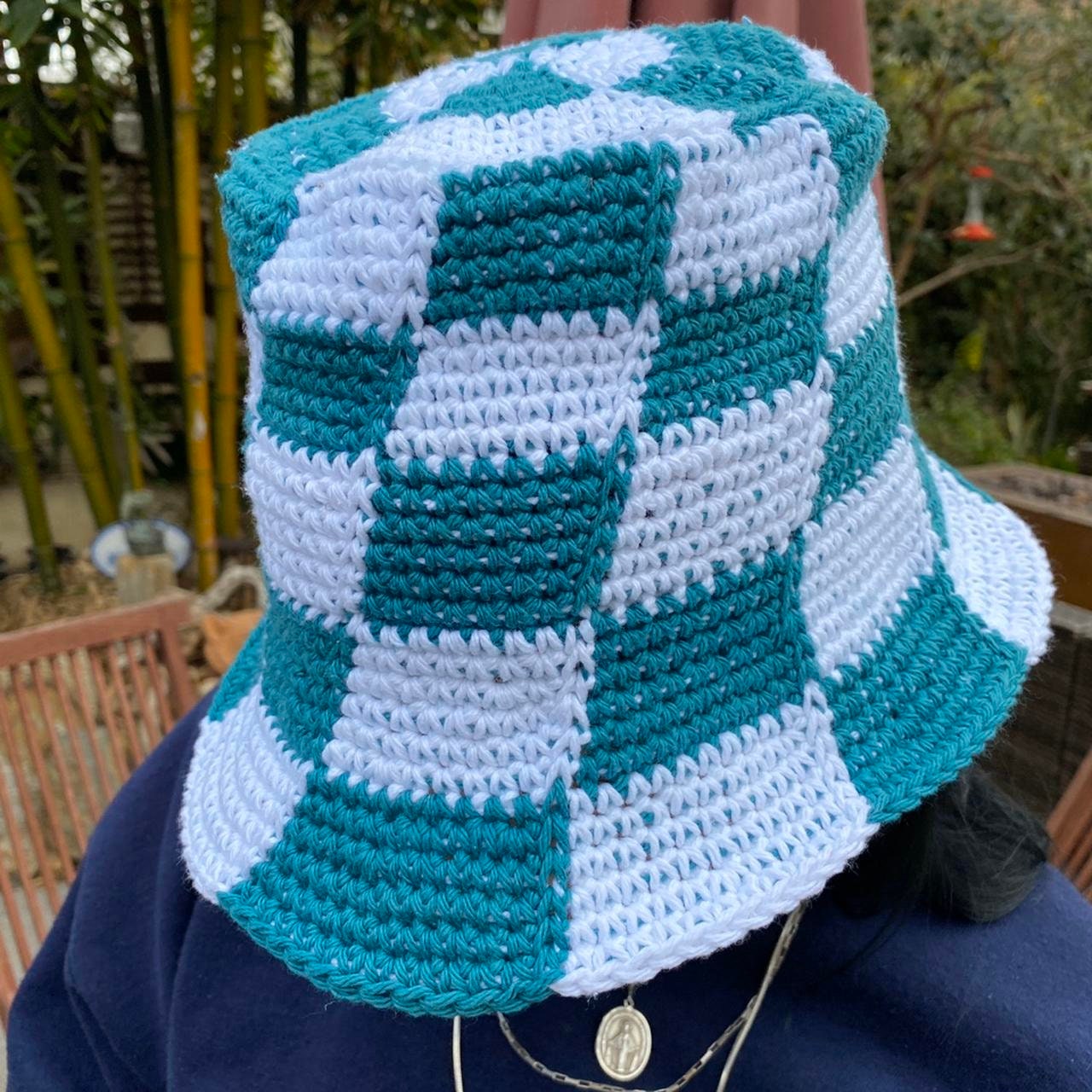 Crochet Checker Bucket Hat Pattern - Etsy