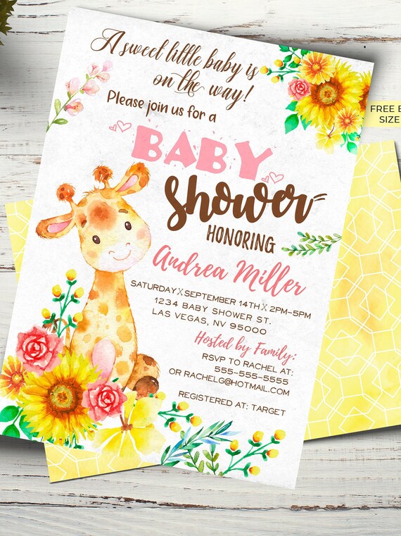 baby party invitation card