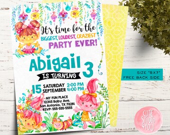 Trolls Invitation Download Etsy France