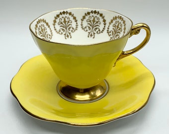 EB Foley - Bone China Tea Cup and Saucer - Brilliant Yellow